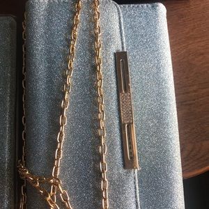 Blue sparkle phone case and wallet